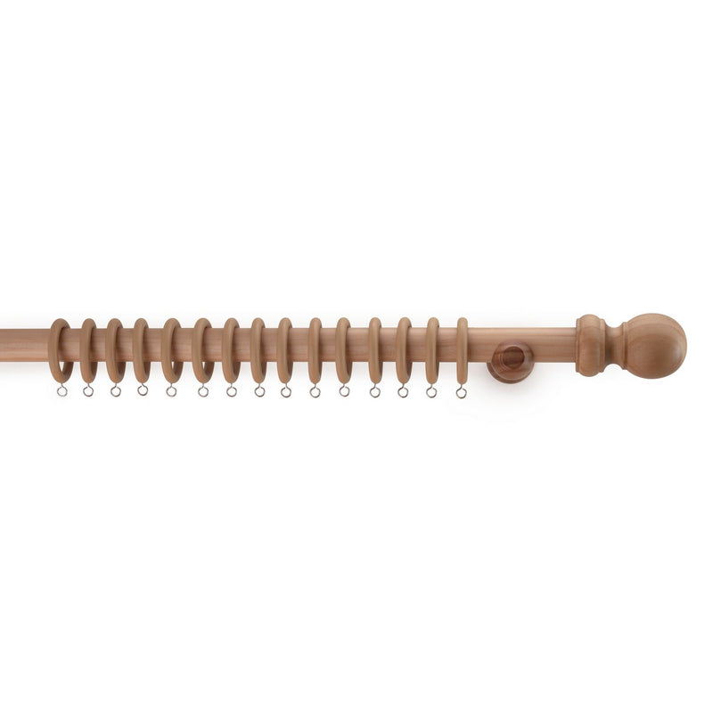 Argos Home wooden fixed curtain pole 300cm - British product