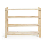 Argos Home 4 shelf shoe storage rack pine, imported from the UK