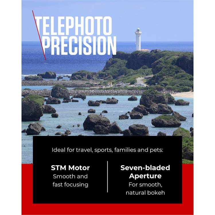 Canon 55-210mm f/5-7.1 IS STM telephoto lens - British product