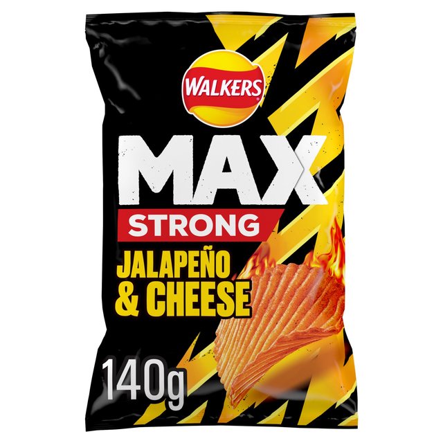 Walkers Max Strong Jalapeno & Cheese Sharing Bag Crisps 140g GOODS M&S