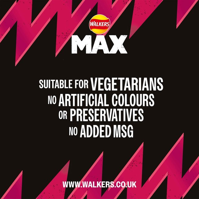 Walkers Max Strong Hot Chicken Wings Sharing Bag Crisps 140g GOODS M&S