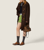 Miu Miu leopard calf hair backpack luxury accessory - British product