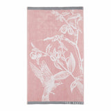 Ted Baker Pink Botanical Birds bath and hand towel bundle (British brand)