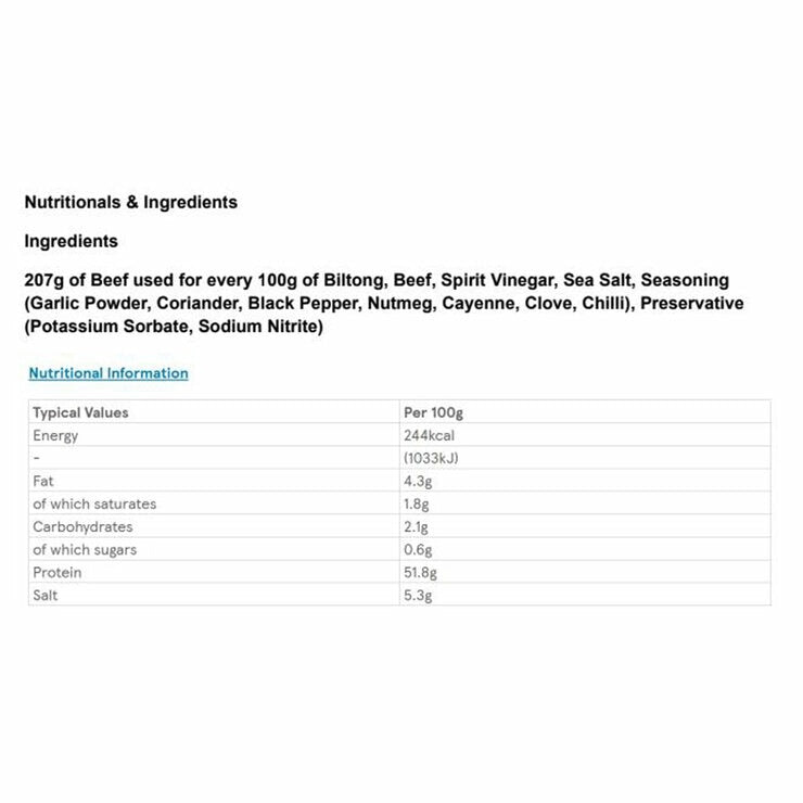 Ember original biltong 250g - British product