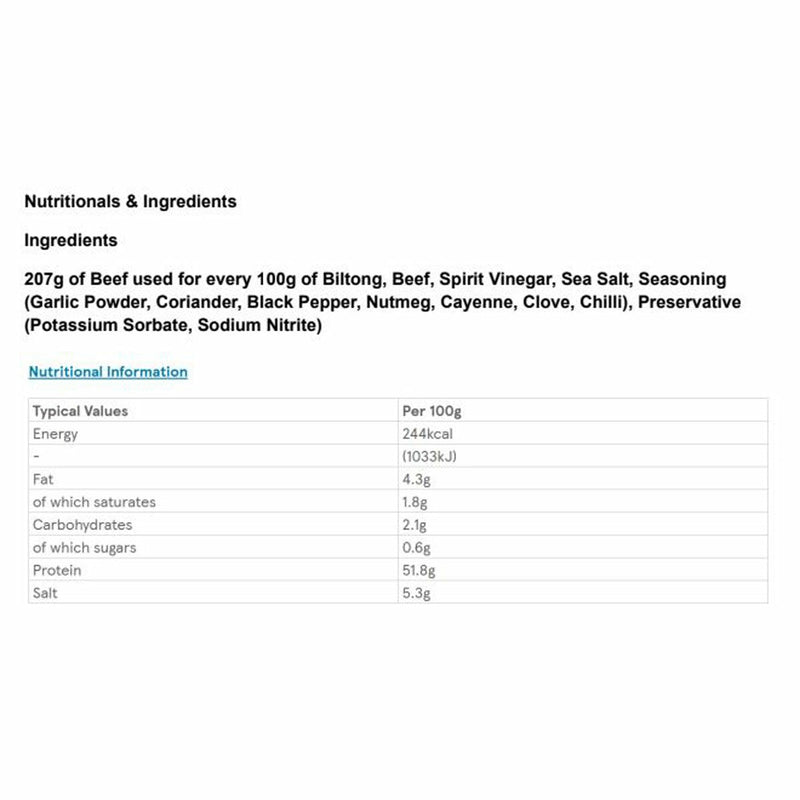Ember original biltong 250g - British product