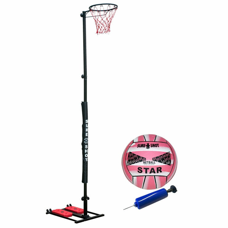 Sure Shot Easistore netball goal 10ft with padding, imported from the UK