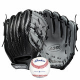 Wilson baseball senior catch set including two gloves and a ball, UK version