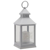 Thoughts Of You graveside lantern grey with LED candle (British brand)