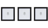 Habitat set of 3 black picture frames 17x17cm (British brand)