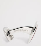 Deakin & Francis sterling silver and enamel cufflinks, UK version