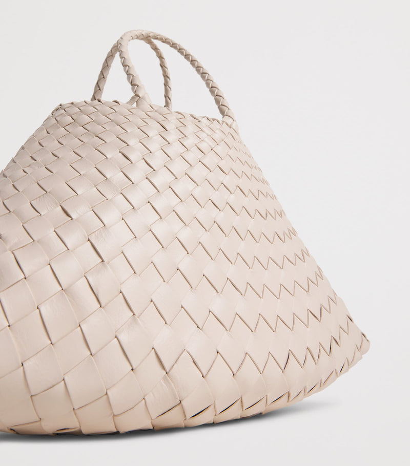 Dragon Diffusion small leather woven Santa Croce tote bag - British product