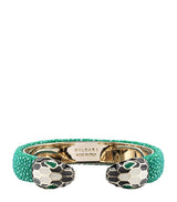 Harrods Bvlgari Serpenti Forever Leather Bangle (Medium)- Buy online at McGrocer