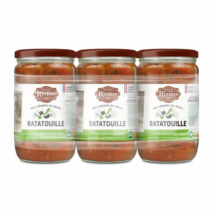 Maison Riviere ratatouille 3x630g, imported from the UK