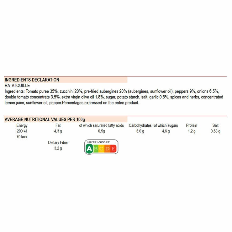 Maison Riviere ratatouille 3x630g, imported from the UK