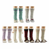 Calcetines de punto con estampado de animales para mujer de Jane & Bleecker, paquete de 2 unidades, tallas del Reino Unido 4-8.