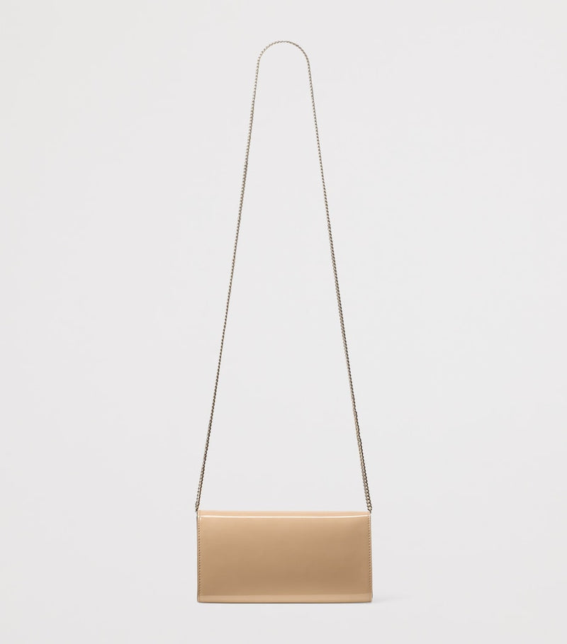 Jimmy Choo Emmie patent leather clutch bag, UK version