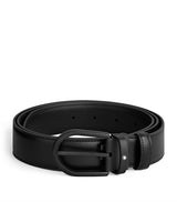 Harrods Montblanc Horseshoe Buckle Leather Belt 3.5cm- Buy online at McGrocer