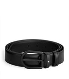 Montblanc leather belt with horseshoe buckle, imported from the UK