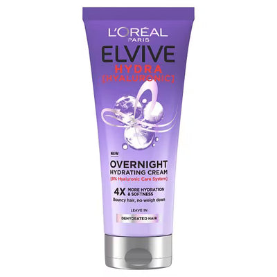 Superdrug L'Oreal Paris Elvive Hydra Hyaluronic Overnight Hair Cream- Buy online at McGrocer