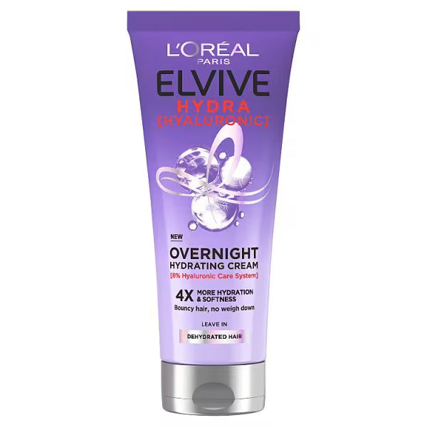 L'Oréal Paris Elvive Hydra Hyaluronic Overnight Cream, imported from the UK