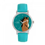 Superdrug Toff London Green Ladies Brown Arabian Horse Head Watch- Buy online at McGrocer