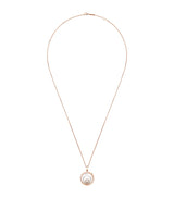 Harrods Chopard Rose Gold and Diamond Happy Spirit Necklace- Buy online at McGrocer
