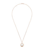 Chopard Happy Spirit necklace rose and white gold, UK version