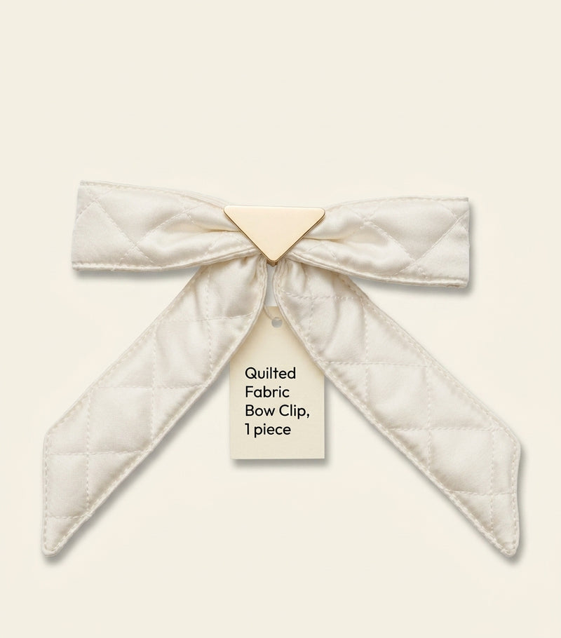 Prada silk bow hair clip with floral motif (British brand)