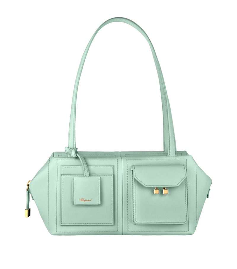 Chopard Leather Ice Cube Shoulder Bag, imported from the UK