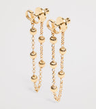 Valentino Garavani VLogo signature drop earrings brass, UK version