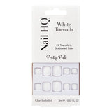 Superdrug Nail HQ White Toenails (Pack of 24)- Buy online at McGrocer