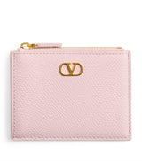 Harrods Valentino Garavani VLogo Signature Leather Zipped Card Holder- Buy online at McGrocer
