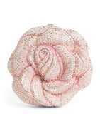 Judith Leiber embellished rose clutch bag evening accessory, imported from the UK