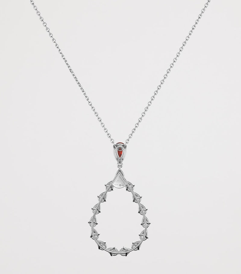 Chopard L'Heure du Diamant necklace white gold diamonds ruby - British product