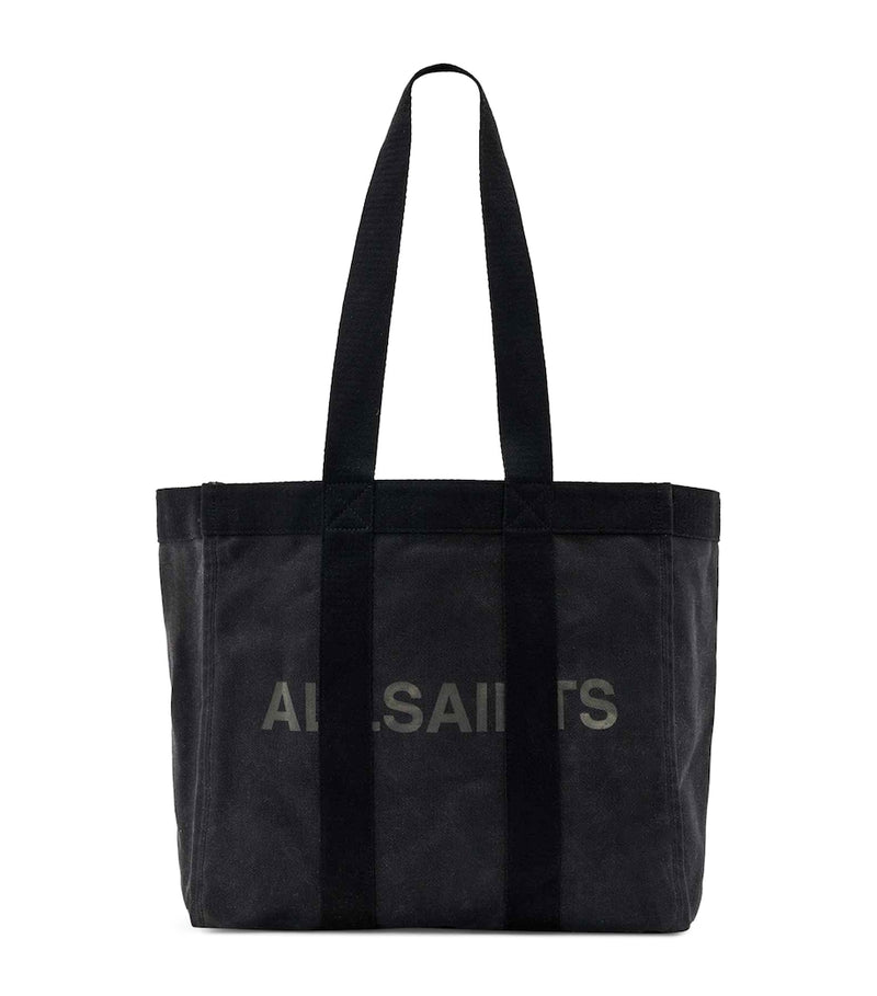 AllSaints Layo tote bag organic cotton canvas, imported from the UK