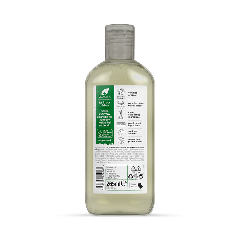 Dr Organic Aloe Vera Shampoo 265ml - British product