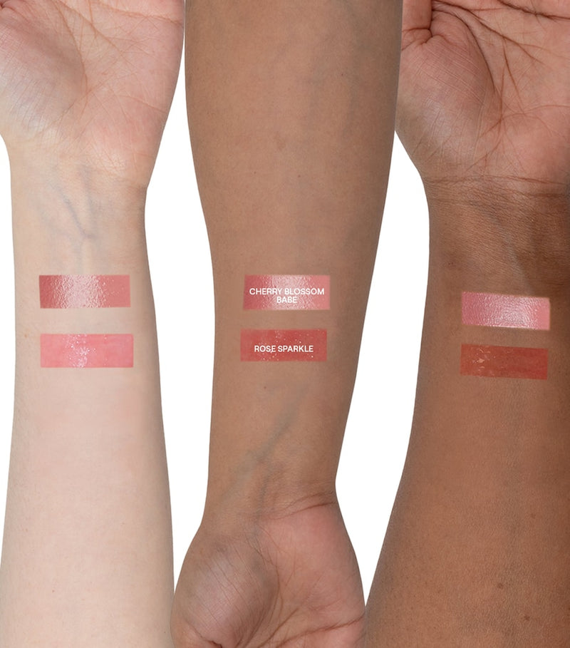 NUDESTIX rosy pink glow blush and lip set, imported from the UK