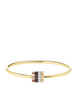 Harrods Boucheron Large Mixed Gold and Diamond Quatre Classique Bracelet- Buy online at McGrocer