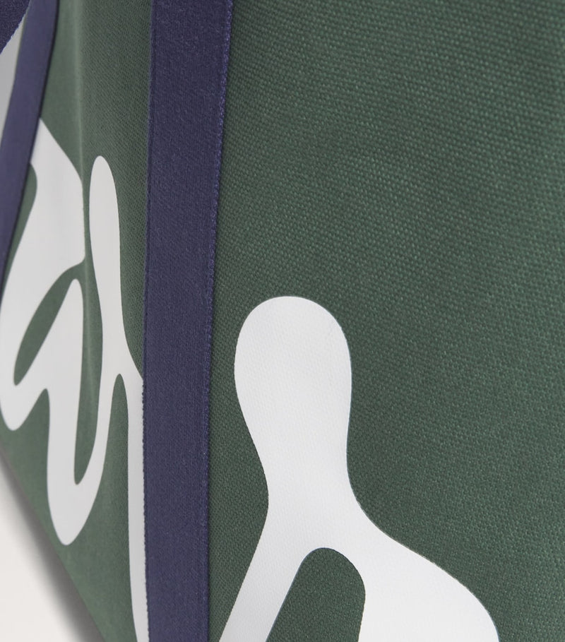 Harrods large cotton logo tote bag, UK version