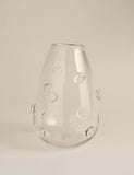 3D raised bobble glass vase 28cm, imported from the UK