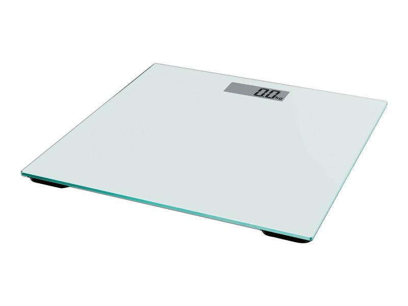 White bathroom scales with 180kg capacity (British brand)