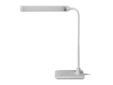 White LED desk lamp with flexible arm (British brand)