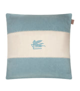 Harrods Etro Linen Pegaso Embroidered Cushion (45cm x 45cm)- Buy online at McGrocer