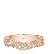 Harrods Chaumet Joséphine Aigrette Rose Gold and Diamond Bangle- Buy online at McGrocer