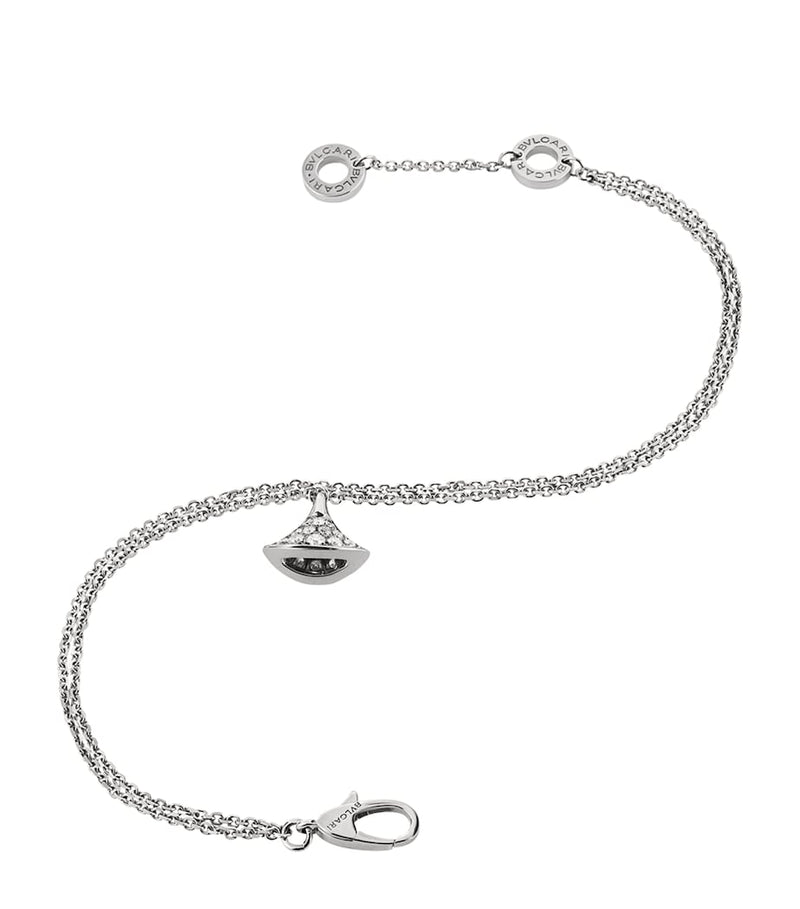 Bvlgari Divas' Dream white gold diamond bracelet, imported from the UK