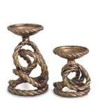 Eichholtz Corwyn candle holders antique brass set of 2, imported from the UK