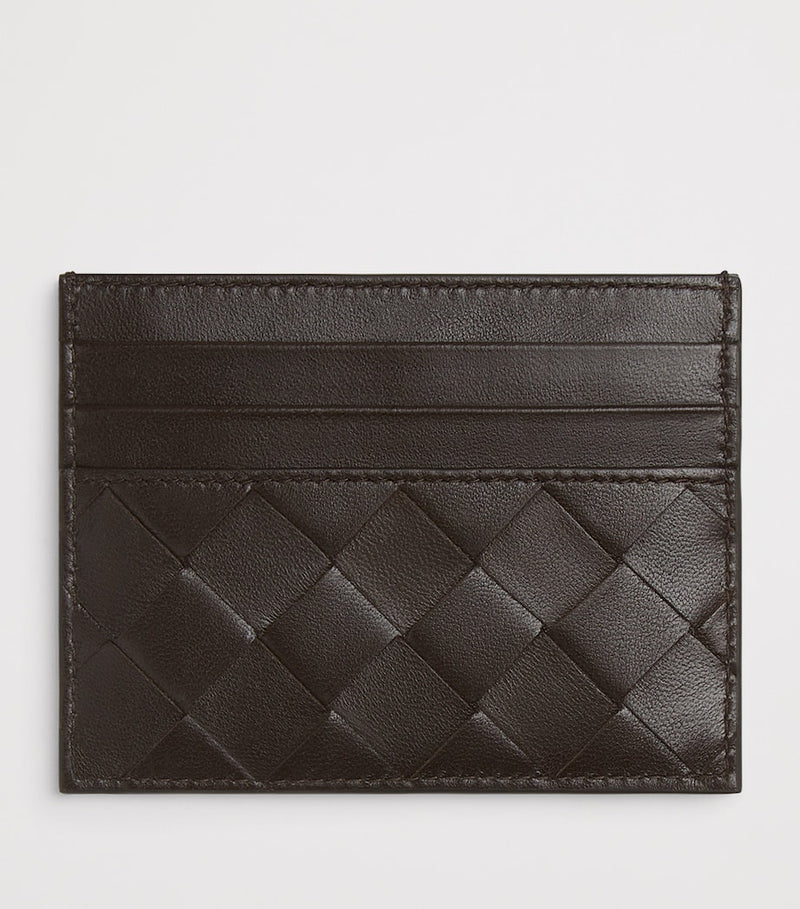 Bottega Veneta Nappa leather card holder with Intrecciato weave (British brand)