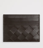 Bottega Veneta Nappa leather card holder with Intrecciato weave (British brand)