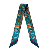 Harrods Aspinal of London Skinny Silk Woodland Scarf- Buy online at McGrocer