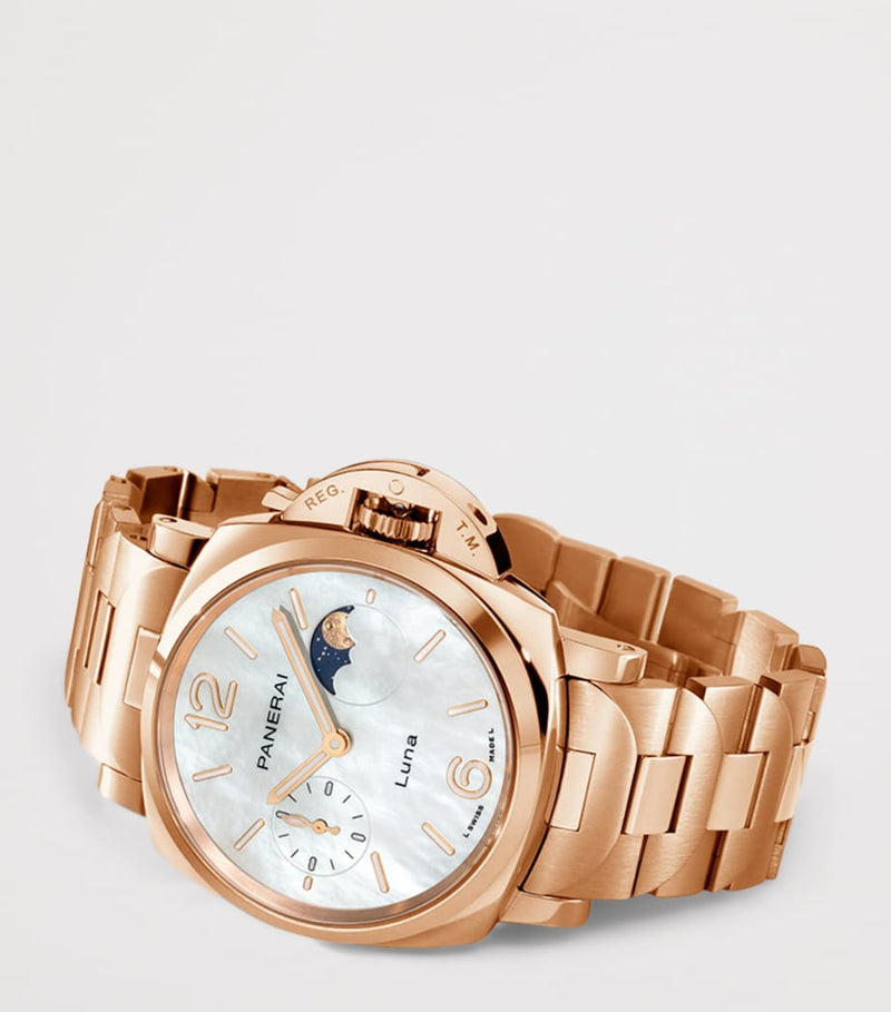 Panerai Luminor Due TuttoOro Luna watch 38mm - British product